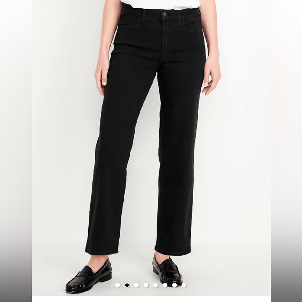 Old Navy Women's Black Wide-Leg Jeans